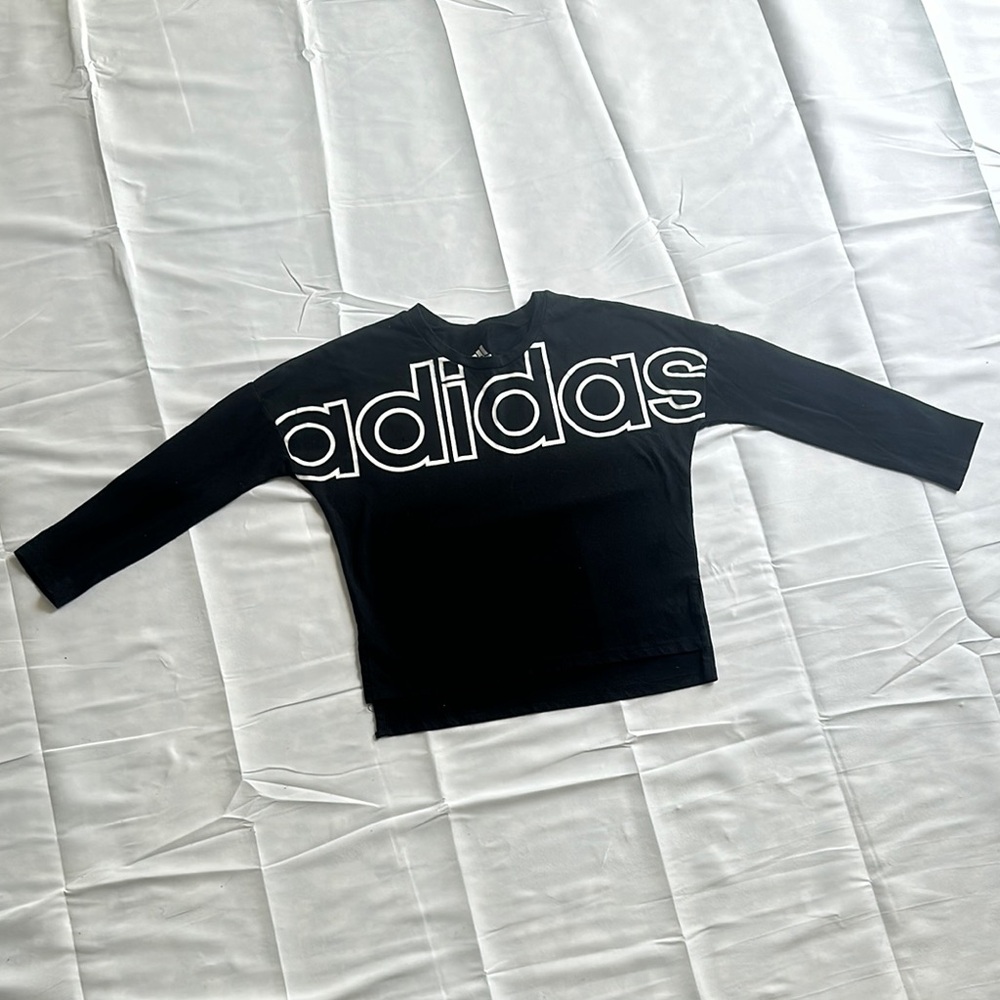 Adidas Girl’s Long-sleeve Logo Shirt (size Small 7/8)